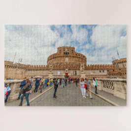 Quebra-cabeça Castel Sant'Angelo, da ponte, Roma, Itália