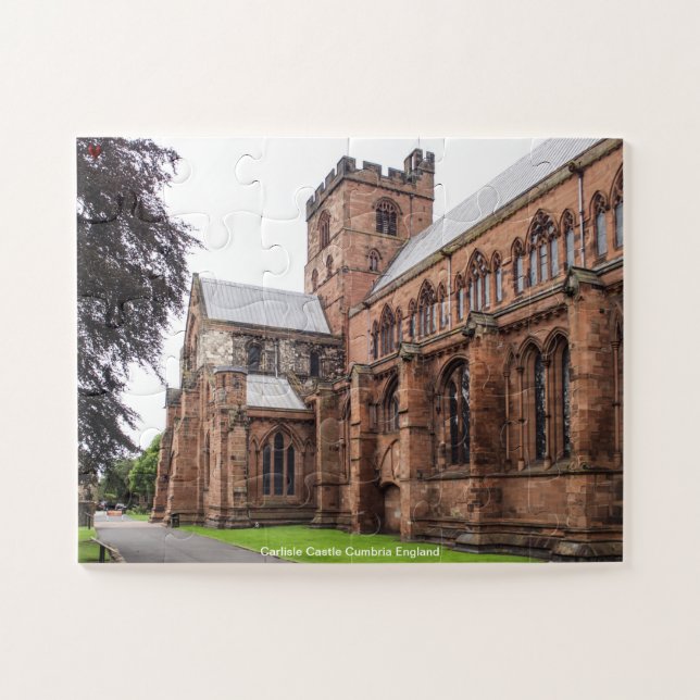 Quebra-cabeça Castelo Carlisle Cúmbria Inglaterra (Horizontal)