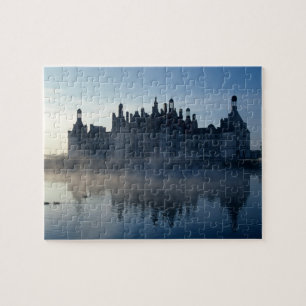Quebra-cabeça Castelo Chambord ao amanhecer, Loir-et-Cher, Loire