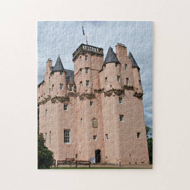 Quebra-cabeça Castelo Craigievar Aberdeen. (Vertical)