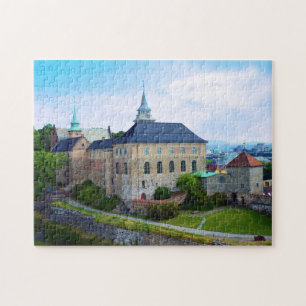 Quebra-cabeça Castelo de Akershus em Olso, Noruega