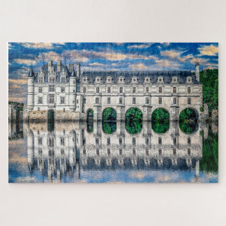 Quebra-cabeça Castelo de Chenonceau. França.