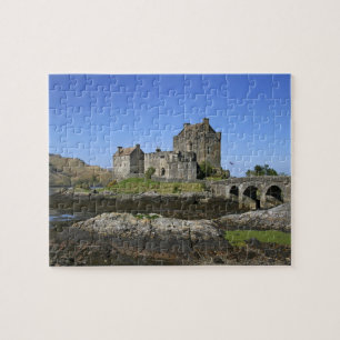Quebra-cabeça Castelo de Eilean Donan, Escócia. O famoso Eilean 