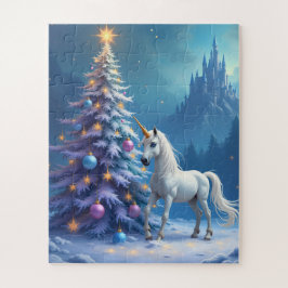 Quebra-cabeça Castelo de Fairytale, Unicórnio de Natal
