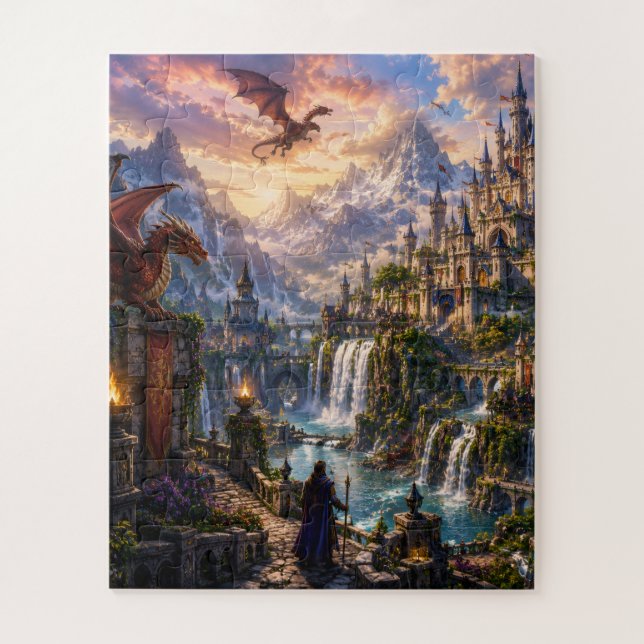 Quebra-cabeça Castelo de Fantasia & Reino Mágico (Vertical)