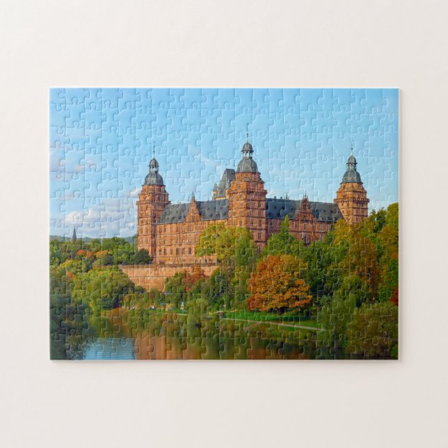 Quebra-cabeça Castelo de Johannisburg Alemanha. (Horizontal)