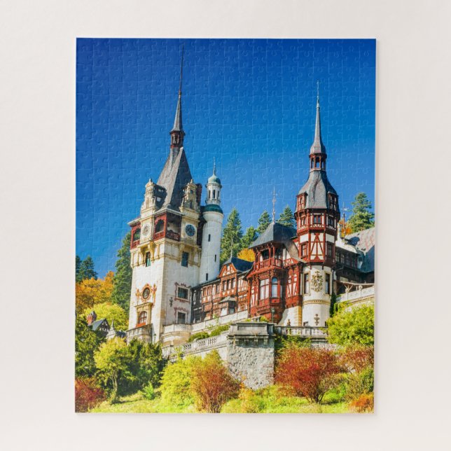 Quebra-cabeça Castelo de Majexpressas Peleș, Sinaia Romênia (Vertical)