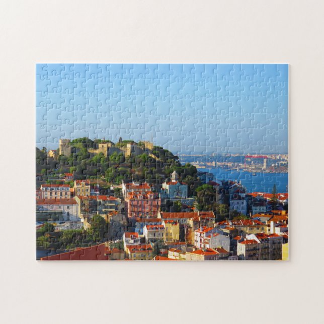 Quebra-cabeça Castelo de São Jorge em Lisboa, Portugal (Horizontal)