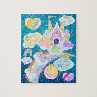 Quebra-cabeça Castelo de Sorvete Magical do Unicórnio Rainbow Sl
