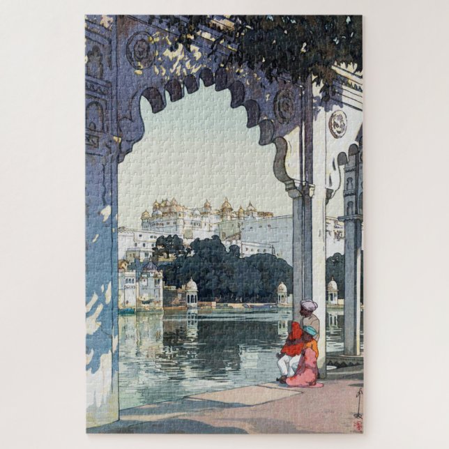 Quebra-cabeça Castelo de Udaipur, Índia, Hiroshi Yoshida (Vertical)