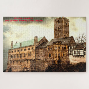 Quebra-cabeça Castelo de Wartburg Eisenach Alemanha. Quebra-cabe