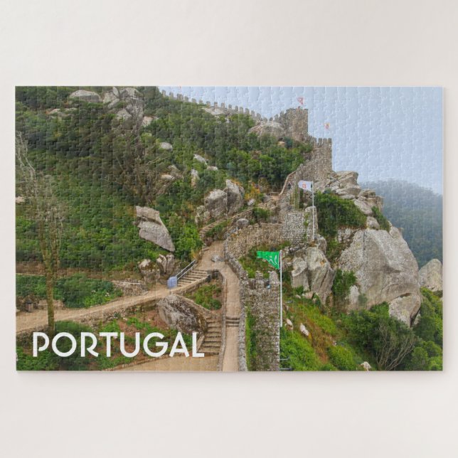 Quebra-cabeça Castelo dos Moors, Portugal (Horizontal)