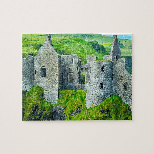 Quebra-cabeça Castelo Dunluce Antrim Irlanda (Horizontal)