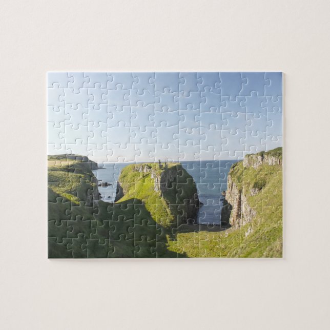 Quebra-cabeça Castelo Dunseverick Antrim Irlanda (Horizontal)