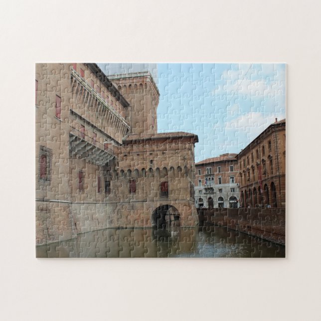 Quebra-cabeça Castelo e reflexos na vala - fotografia Pakif (Horizontal)