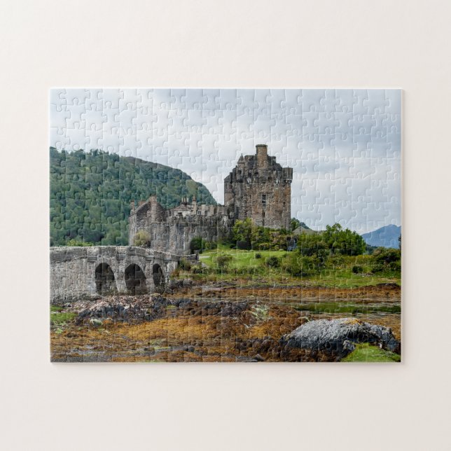 Quebra-cabeça Castelo Eilean Donan, Loch Duich - Escócia, Reino  (Horizontal)