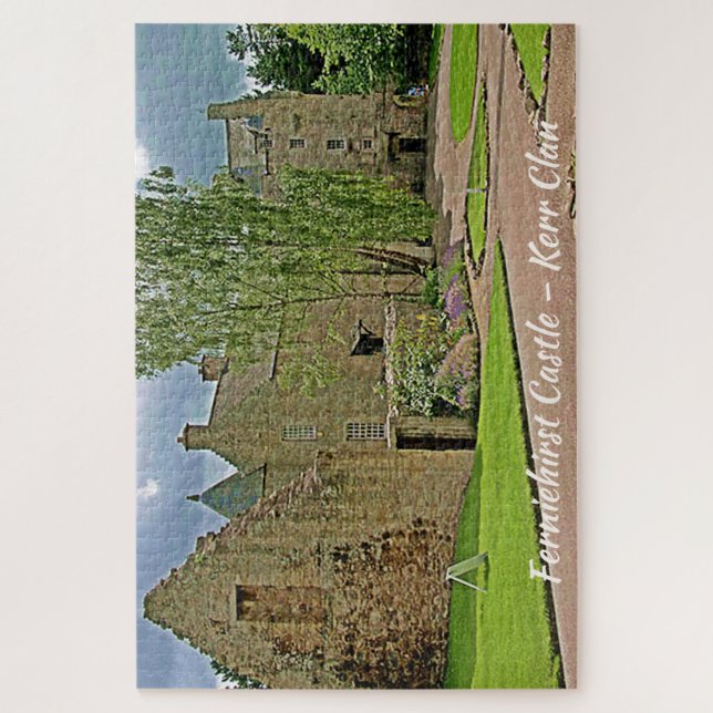 Quebra-cabeça Castelo Ferniehirst - Clan Kerr (Vertical)