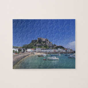 Quebra-cabeça Castelo Mount Orgueil e porto, Gorey, Jersey