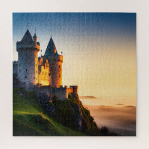 Quebra-cabeça Castelo Na Montanha Em Mist