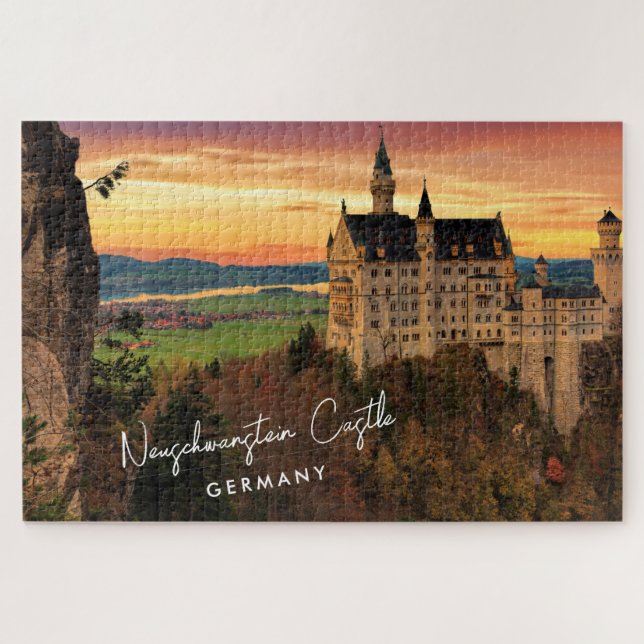 Quebra-cabeça Castelo Neuschwanstein Alemanha (Horizontal)