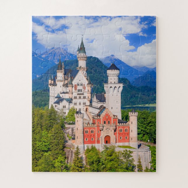 Quebra-cabeça Castelo Neuschwanstein Alemanha (Vertical)