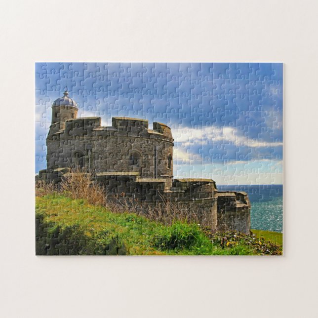 Quebra-cabeça Castelo Pendennis Falmouth. (Horizontal)