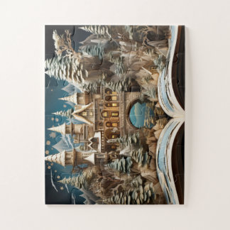 Quebra-cabeça Castelo Pop-Up de Natal do Livro de Histórias