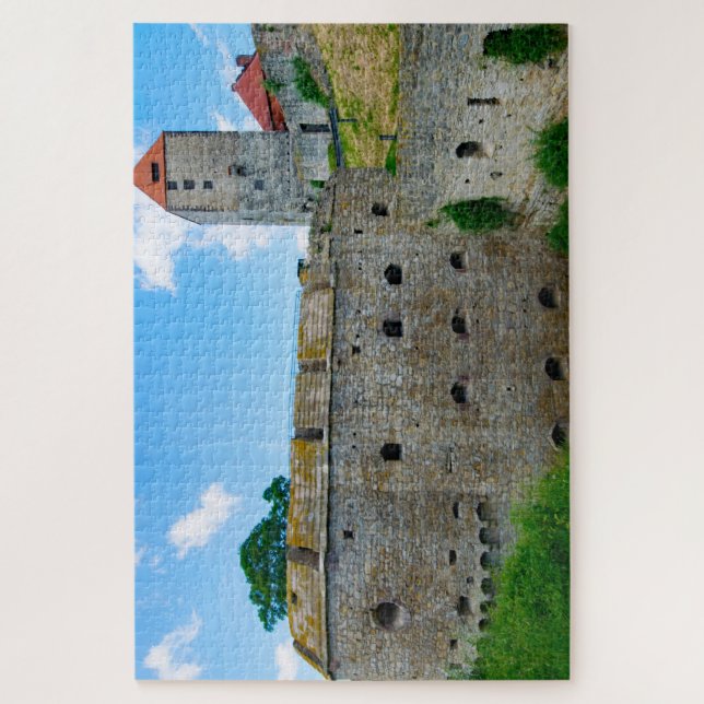 Quebra-cabeça Castelo Querfurt Saxônia. (Vertical)