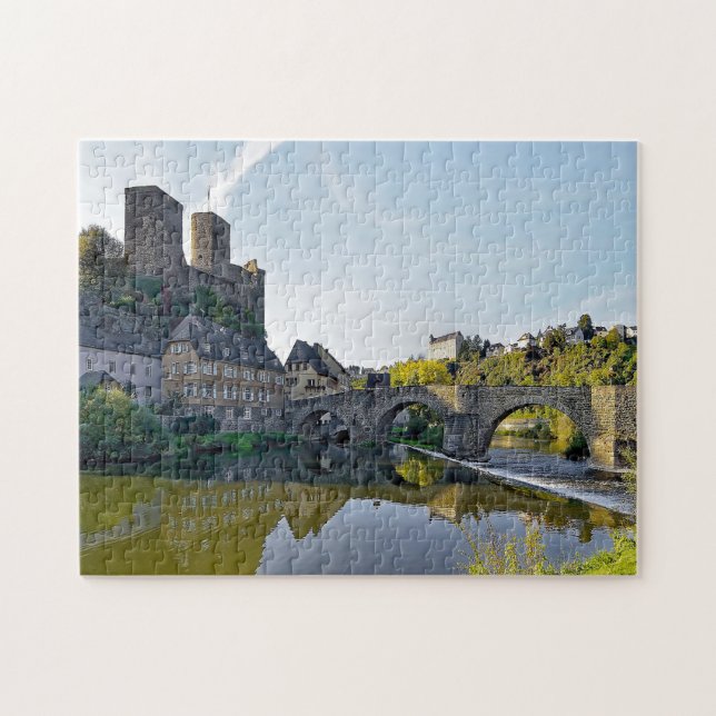 Quebra-cabeça Castelo Runkel Alemanha. (Horizontal)
