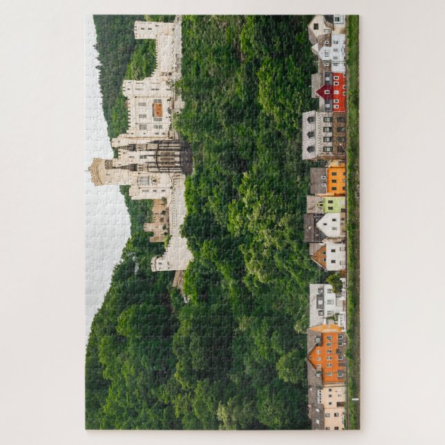 Quebra-cabeça Castelo Stolzenfels Património Mundial. (Vertical)