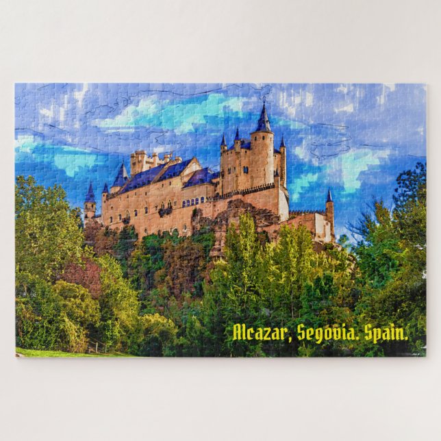Quebra-cabeça Castle Alcazar, Segóvia, Espanha. (Horizontal)