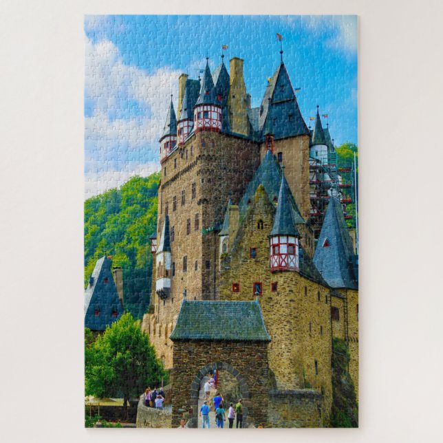 Quebra-cabeça Castle Burg Eltz Alemanha. (Vertical)