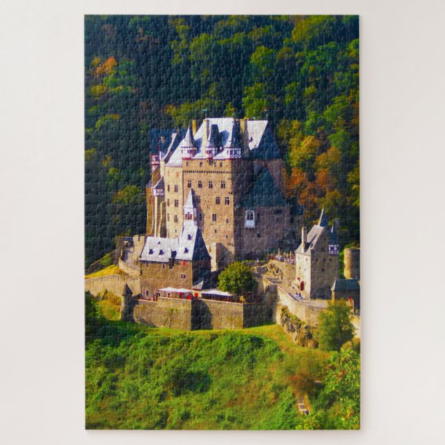 Quebra-cabeça Castle Burg Eltz Alemanha. (Vertical)