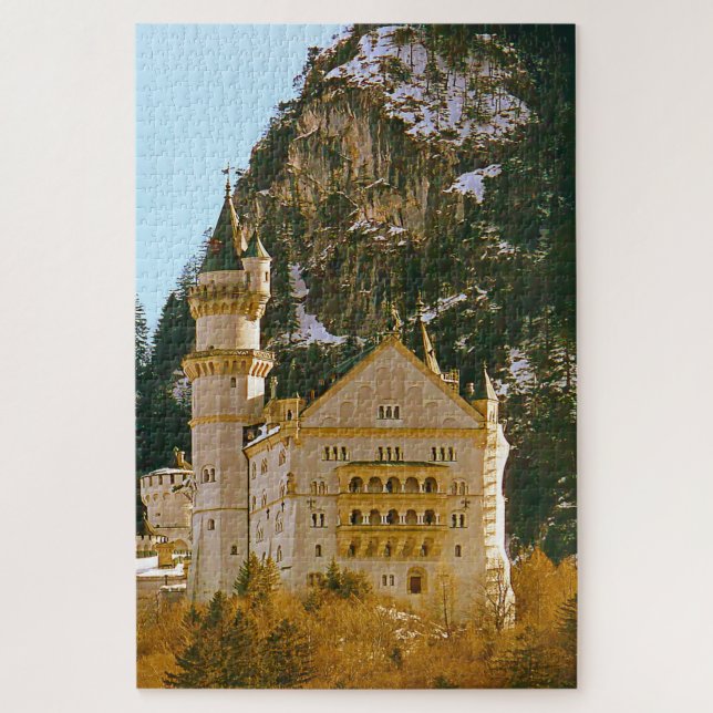 Quebra-cabeça Castle Neuschwanstein Alemanha. (Vertical)