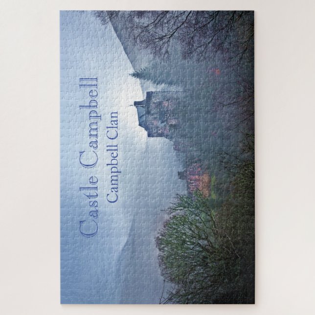 Quebra-cabeça Castle Scotland's Castle Campbell in Mist Landscap (Vertical)