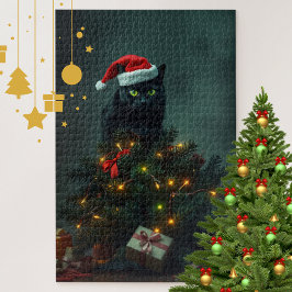 Quebra-cabeça Cat-astrophe Christmas Holiday Chaos Funny Cat 