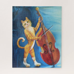 Quebra-cabeça Cat e um Fiddle