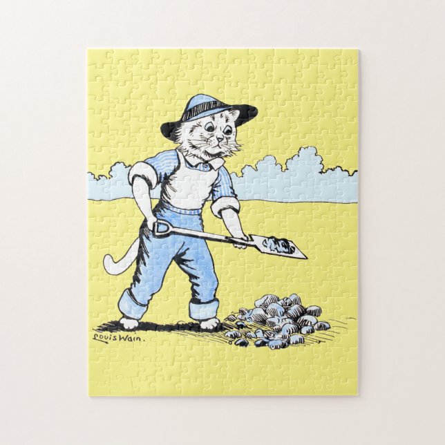 Quebra-cabeça Cat Gardener, Louis Wain (Vertical)