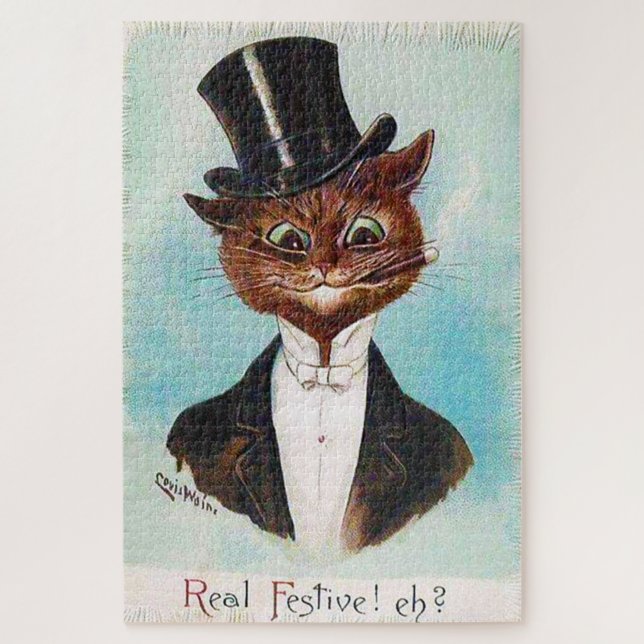 Quebra-cabeça Cat Gentleman, Louis Wain (Vertical)
