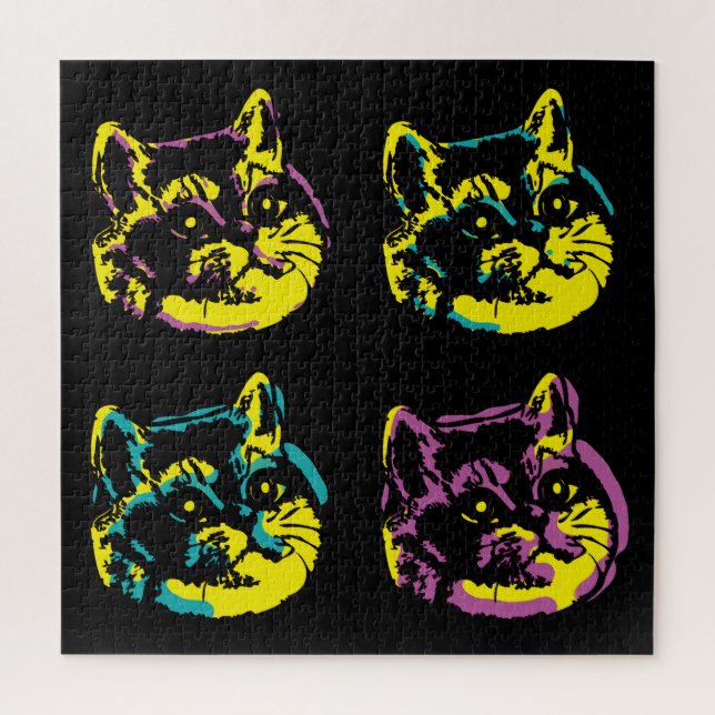 Quebra-cabeça Cat Lover Pop Art (Vertical)