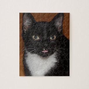 QUEBRA-CABEÇA CAT PRETO E BRANCO