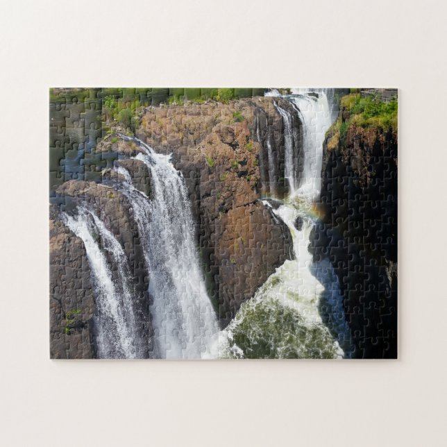 Quebra-cabeça Cataratas Rainbow Paterson Nova Jersey. (Horizontal)