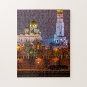 Quebra-cabeça Catedrais do Kremlin de Moscou à noite