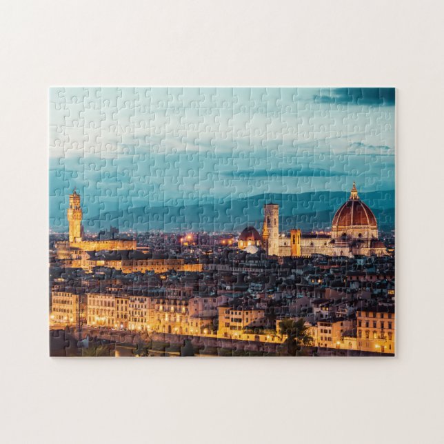 Quebra-cabeça Catedral de Florença e Palazzo Vecchio, Florença (Horizontal)