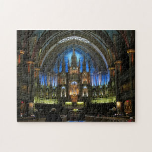 Quebra-cabeça Catedral de Montreal de Notre-Dame Altar Jigsee Qu