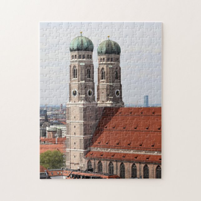 Quebra-cabeça Catedral de Munique Frauenkirche - 11x14 - 252 peç (Vertical)