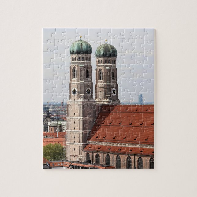 Quebra-cabeça Catedral de Munique Frauenkirche - 8x10 - 110 pcs (Vertical)