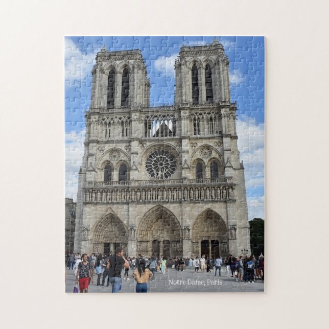 Quebra-cabeça Catedral de Notre Dame, Paris, França (Vertical)