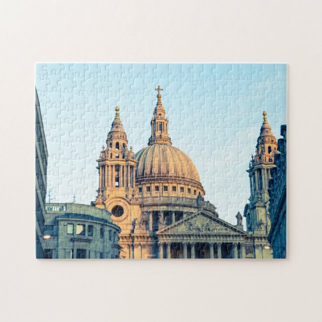 Quebra-cabeça Catedral de Paul, rua da Poster da Catedral de Lon (Horizontal)