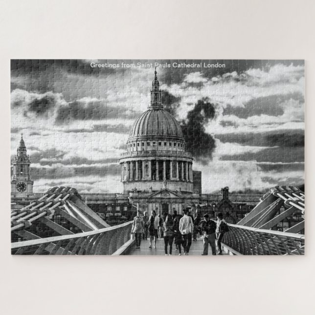 Quebra-cabeça Catedral de São Paulo Londres Jigsaw Puzzle (Horizontal)